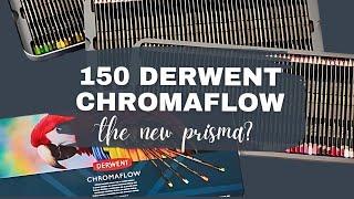 Lets Swatch NEW 150 Derwent Chromaflow Colored Pencils  Will They Replace Prisma?