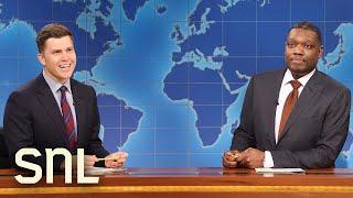 Weekend Update Colin Jost and Michael Che Swap Jokes for Season 49 Finale - SNL