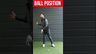This is Where to Position the Golf Ball #golf #simplegolftips #golfer #golftips #golfing