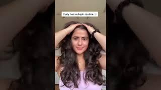 Curly hair refresh routine  Victoria Gabriela