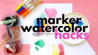 DIY Paint Idea How To Make Watercolors From Markers