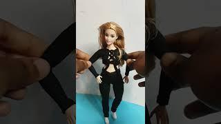 DIY how to make barbie doll leggings