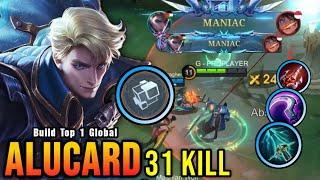 31 Kills + 2x MANIAC New Alucard One Hit Build and Emblem - Build Top 1 Global Alucard  MLBB