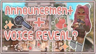 BIG ANNOUNCEMENT + VOICE REVEAL??