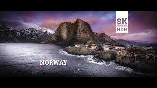 Norway - The colours of the North  Relaxation Film  219 8k HDR