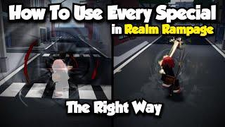 How to use every R Special Ability in Realm Rampage  Roblox