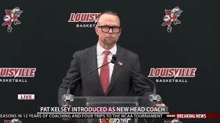 Watch  University of Louisville introduces Pat Kelsey as its new mens basketball coach