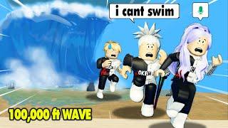 SURVIVE the TSUNAMI in ROBLOX featuring Dwayne 