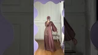 Rekomendasi Gamis Brukat Lebaran