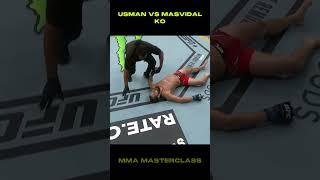 Usman vs Masvidal pixel Perfect KO #mma #ufc #kamaruusman