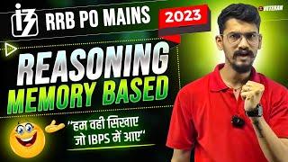 RRB PO Mains Reasoning Memory Based Paper 2023  RRB PO Memory Based Paper  Veteran  Yashraj Sir