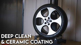 Deep Clean & Ceramic Coating Alloy Wheels - Satisfying MK5 Rim Transformation - AutoGlanz Car Care