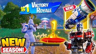 EVERYTHING *NEW* in Fortnite Chapter 4 SEASON 3 Gameplay - Cybertron Cannon Kinetic Boomerang