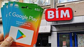 Bim Google Play Kart - Bim Google Play Kart Nasıl Kullanılır - Bim Google Play Kodu Ne Kadar