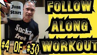 #4 of #30 Follow Along Prison Workout Getting Jacked with bodyweight squatts and push-up