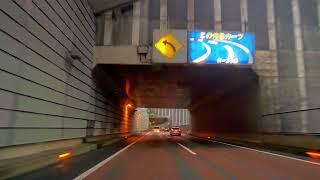 雨 圏央道から中央道  圏央鶴ヶ島 - 八王子JCT - 石川PA 2022年9月