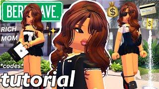 Realistic RICH MOM Tutorial & Outfit Codes For Berry Avenue
