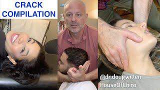 13+ Minute ASMR Chiropractic Adjustment Compilationmany Occipital Lifts and Y-Straps