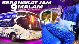 SLEEPER BUS BERANGKAT PALING MALAM ANDALAN KAUM REBAHAN‼️Trip Surabaya-Jakarta Mutiara Express