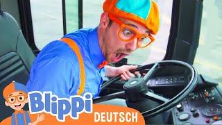 Blippi erkundet einen Bus  Blippi Deutsch -  Abenteuer und Videos für Kinder