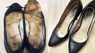 Most worn heels and shoes with dirty sole