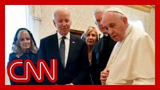 See what happened inside the Vatican during Biden meeting