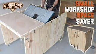 Super Space Saver - Table Saw Stand For Garage Workshops