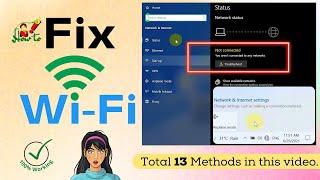 How to fix wifi not showing up on windows 10  Solve wifi not showing in list of available networks