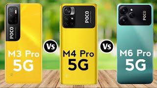 Poco M3 Pro 5G vs Poco M4 Pro 5G vs Poco M6 Pro 5G