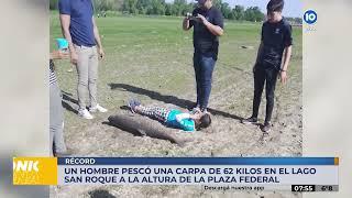 PESCA RÉCORD UNA CARPA DE 62 KILOS EN EL LAGO SAN ROQUE