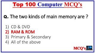 Top 100 Computer Fundamental MCQ  computer fundamental mcq questions with answers