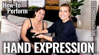 How to Hand Express Breastmilk - REAL footage  Sarah Lavonne