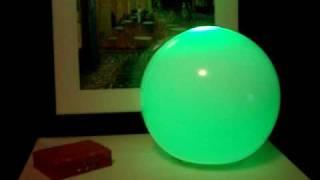 LED Color Changing Glass Orb Lamp with REMOTE 16 colors