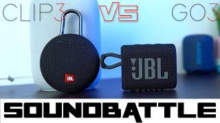 JBL Go3 vs JBL Clip3 SoundBattle  The Clip4 has higher bar to clear 
