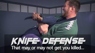 How to defend against knife attacks... or not.  Which knife defense techniques actually work?