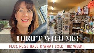 Thrift with me HUGE HAUL  What Vintage Sold on Etsy