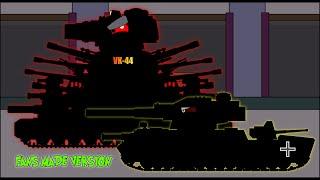 Drawing Cartoon Tank VK-44 Max Upgrade and Arta Zombies  Fans Made Version - Cartoons About Tanks