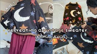 knitting diaries ️ recreating a vintage sweater & enjoying winter days 