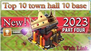 TOP 10 Most Powerful Base TH10 With Link  th10 war base  th10 base with link  COC