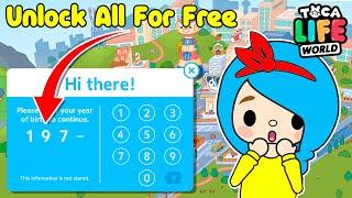 *UNLOCK ALL ITEMS FOR FREE* Toca Boca Codes 2023  How To Get Toca Boca for Free  Toca Life World