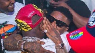 Davido and Wizkid hug eachother #Peace #Davido #wizkid