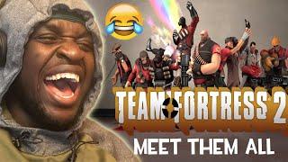 THESE ARE THE FUNNIEST VIDEO GAME CHARACTERS EVER  Team Fortress 2 - Meet Them All REACTION