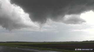 Rotating rain shower in St. Libory Illinois 10x timelapse