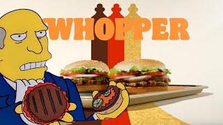 Whopper Whopper Ad but its from Krusty Burger Steamed Hams