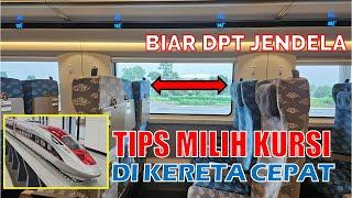 TIPS MEMILIH KURSI KERETA CEPAT WHOOSH JAKARTA BANDUNG BIAR DAPAT JENDELA YANG LUAS