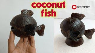 coconut shell craft fishcoconut shell craft ideas  fish craft master ideas