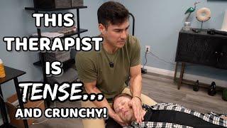 He’s TENSE and Gets Headaches…Full Treatment + CRACKS with Dr. Tyler