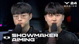 VIETSUB Phỏng Vấn DK ShowMaker Aiming  LCK Mùa Xuân 2024 DK vs BRO