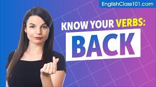 BACK - Basic Verbs - Learn English Grammar