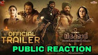 Marakkar Arabikadalinte Simham Official Trailer  Mohanlal  Manju Warrier  Public Reaction